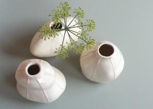 bud, vase, white, VIT, ceramics, kri, krikri, studio, Seattle